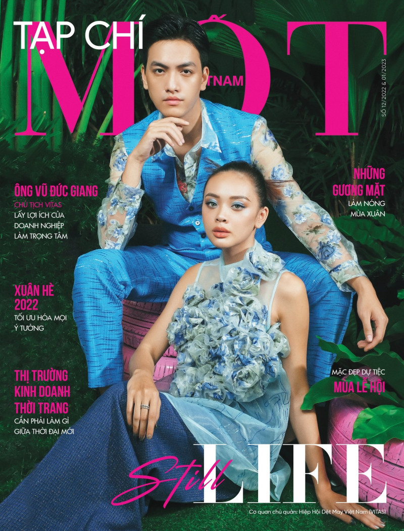 Anh Quang, Anh Ngan featured on the MOT Vietnam cover from December 2022