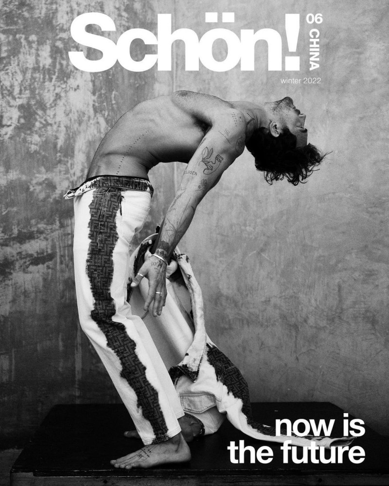 Christian Hogue featured on the Schön! China cover from December 2022