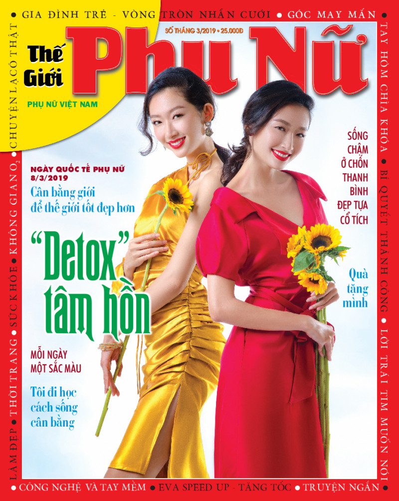  featured on the The Gioi Phu Nu cover from March 2019