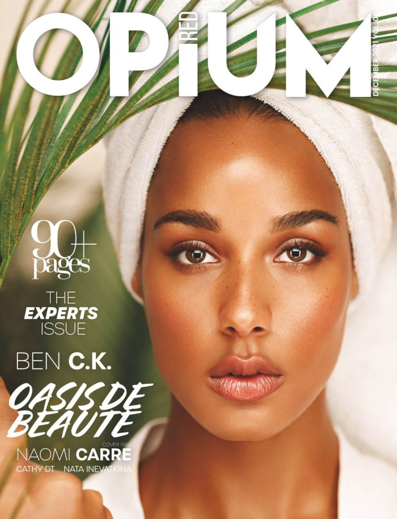 Naomi Carre featured on the Opium Red cover from December 2021