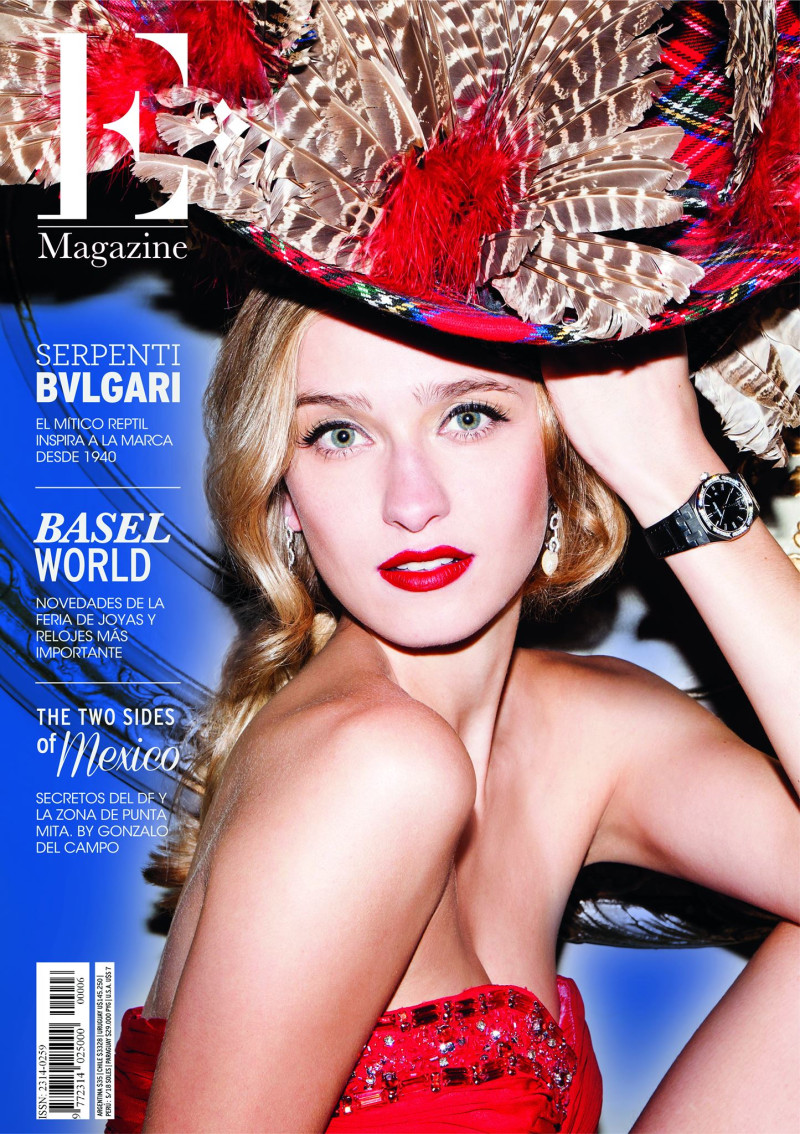 Marina Remmer featured on the E Magazine cover from May 2013