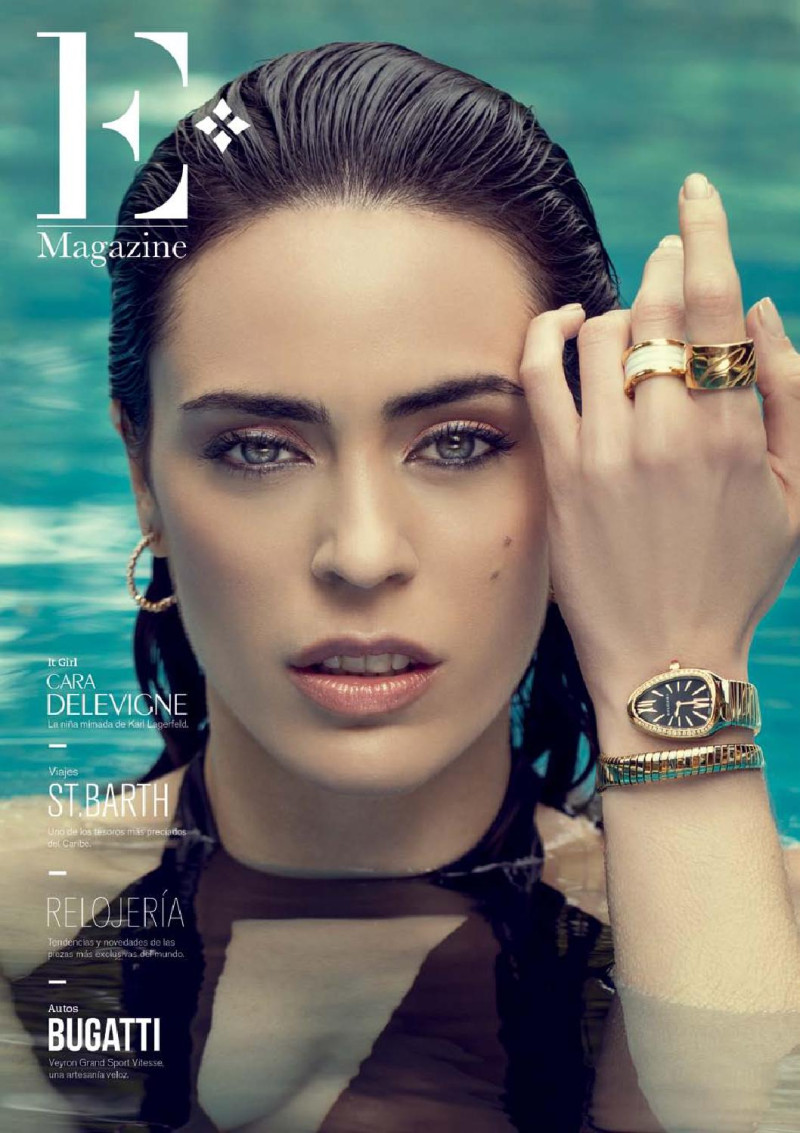 Priscila Crivocapich featured on the E Magazine cover from March 2015