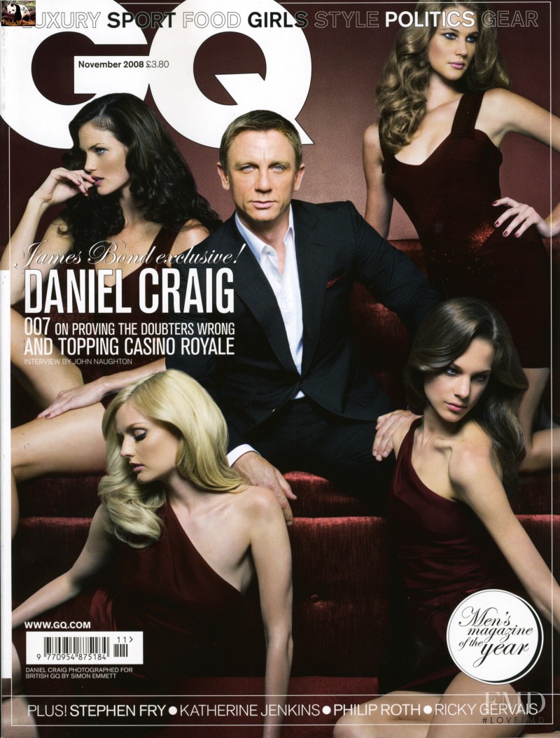 Mini Anden, Lydia Hearst, Bobbi Wiens, Emma Beam featured on the GQ UK cover from November 2008