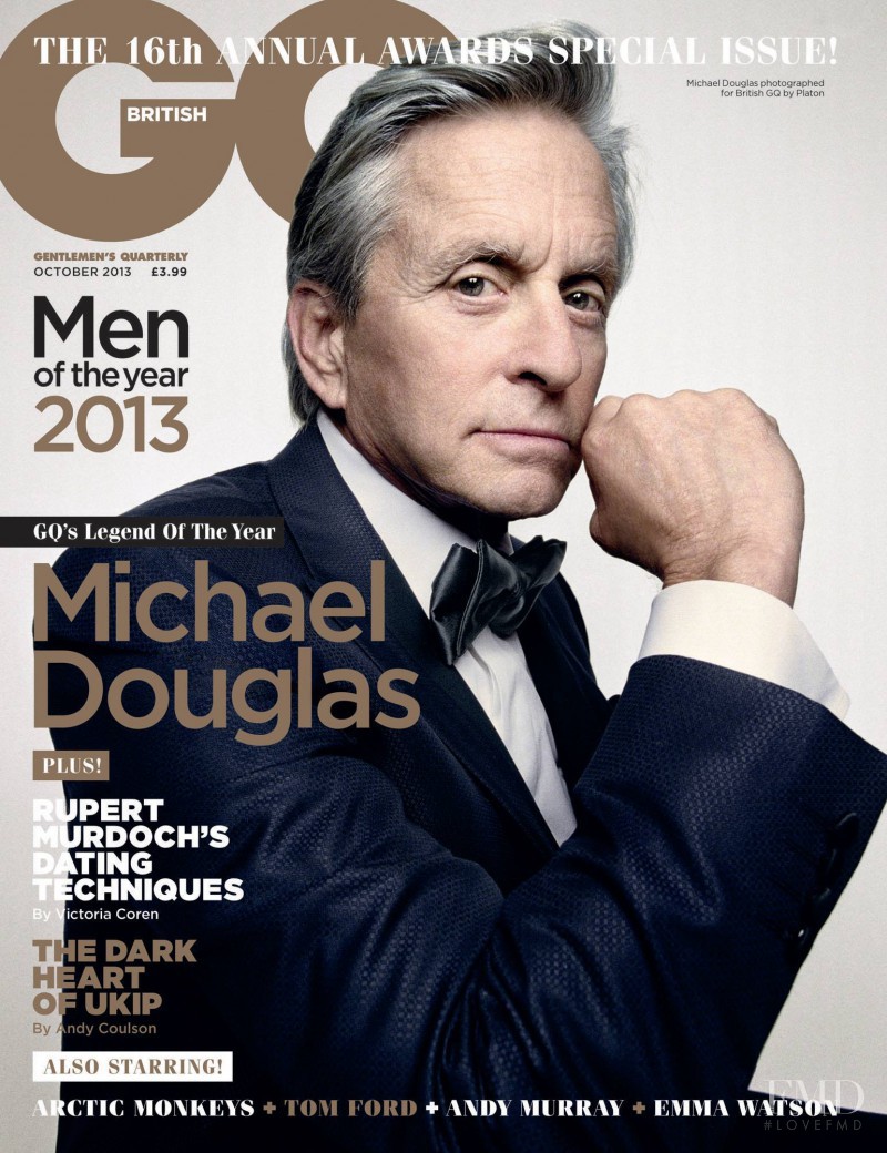 Michael Douglas featured on the GQ UK cover from October 2013