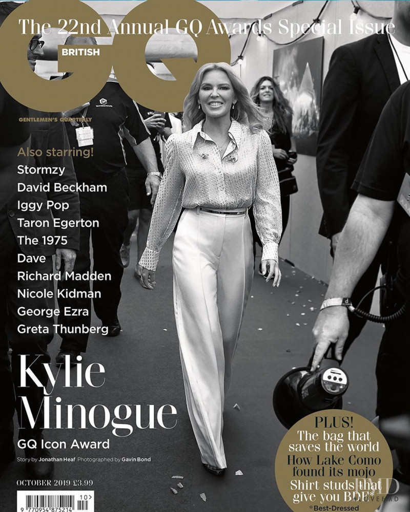 Kylie Minogue featured on the GQ UK cover from October 2019