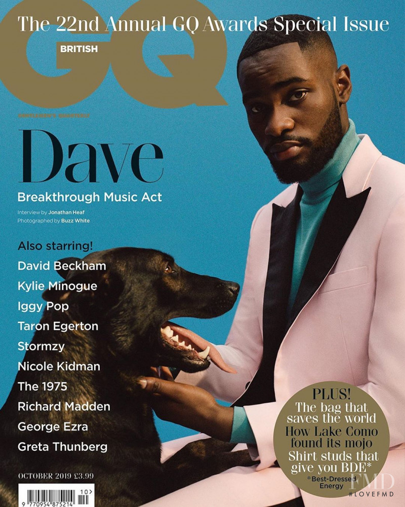 David Orobosa Omoregie featured on the GQ UK cover from October 2019