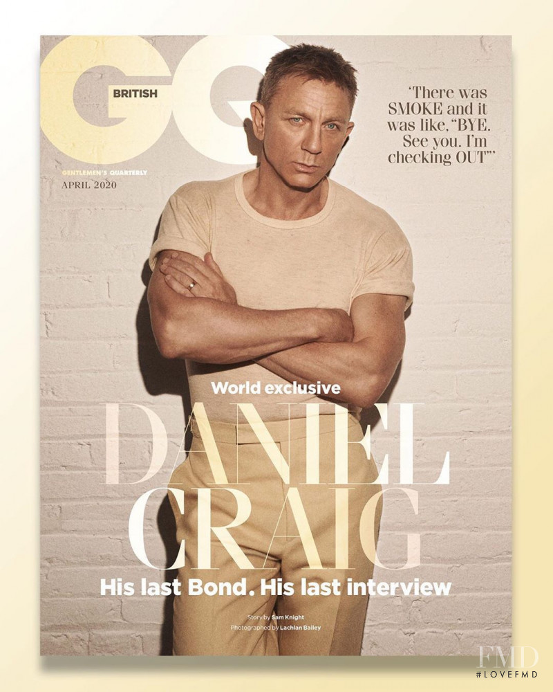 Daniel Craig featured on the GQ UK cover from April 2020