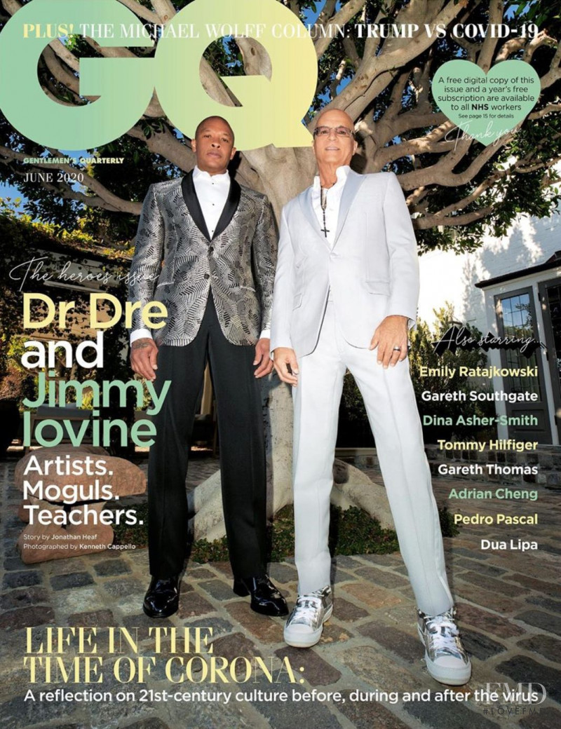 Dr Dre, Jimmy Lovine featured on the GQ UK cover from June 2020