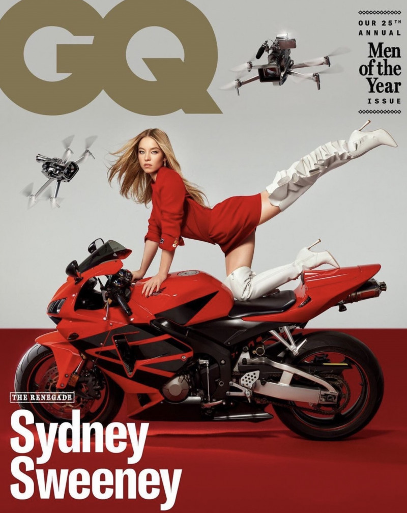 Sydney Sweeney featured on the GQ UK cover from November 2022