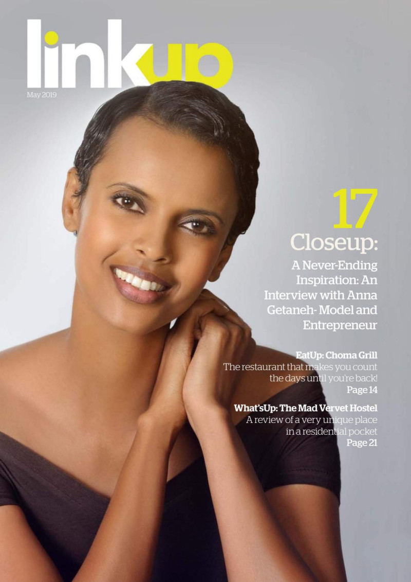 Anna Getaneh featured on the LinkUp Addis cover from May 2019