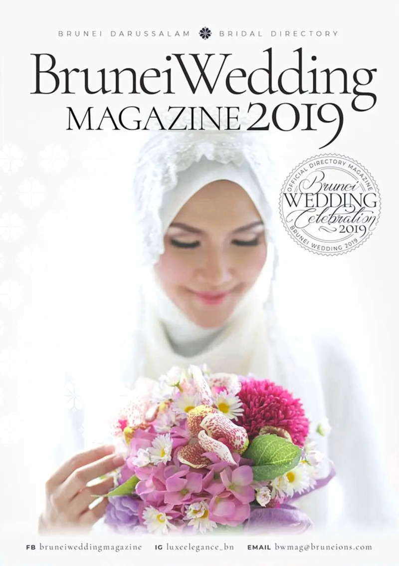  featured on the Brunei Wedding Magazine cover from January 2019