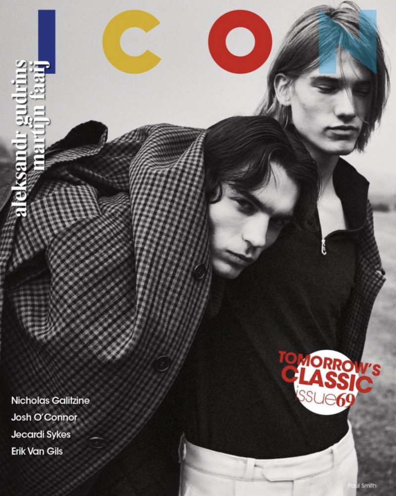 Aleksandr Gudrins, Martijn Faaij featured on the Icon Italy cover from October 2021