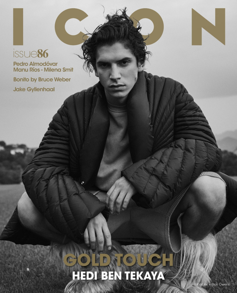 Hedi Ben Tekaya featured on the Icon Italy cover from December 2023