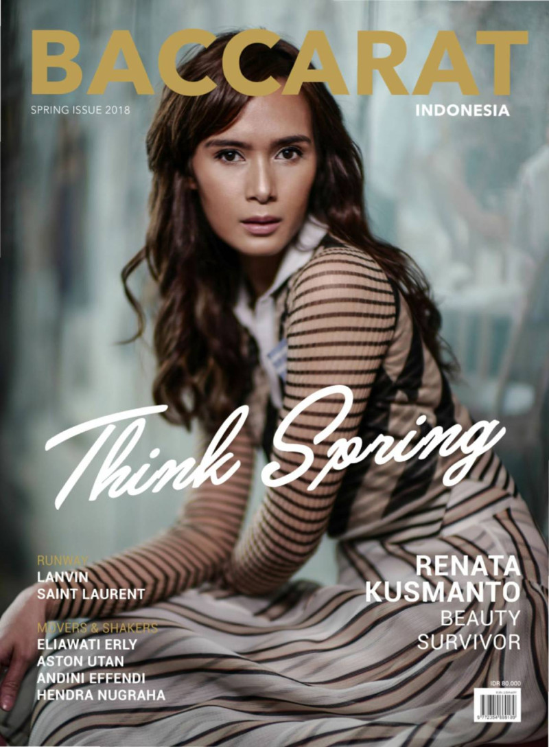 Renata Kusmanto featured on the Baccarat Indonesia cover from March 2018