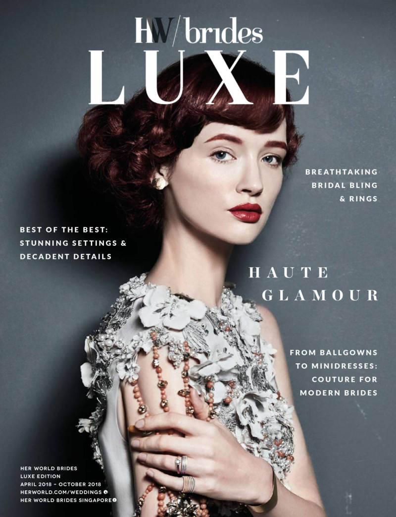  featured on the Her World Brides Luxe cover from April 2018