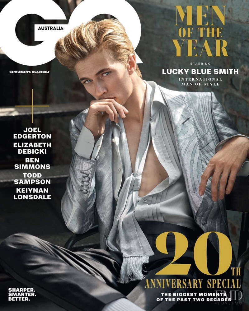 Lucky Blue Smith featured on the GQ Australia cover from December 2018