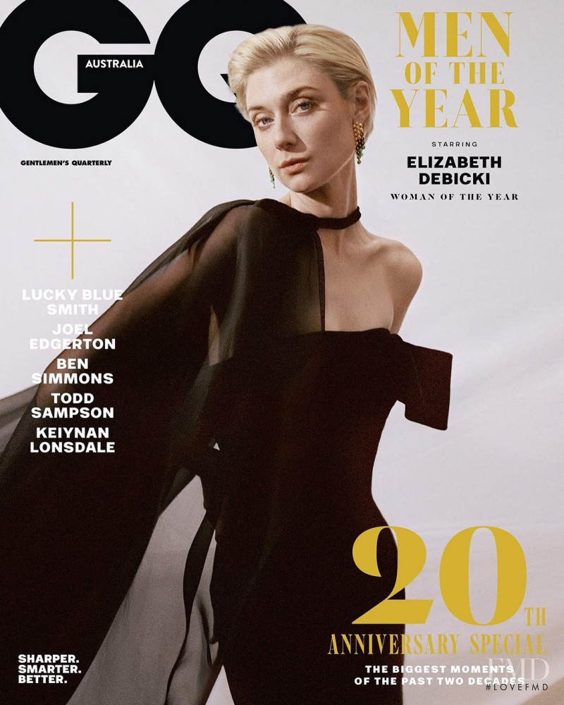 Elizabeth Debicki featured on the GQ Australia cover from December 2018