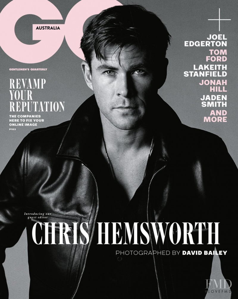 Chris Hemsworth featured on the GQ Australia cover from November 2018