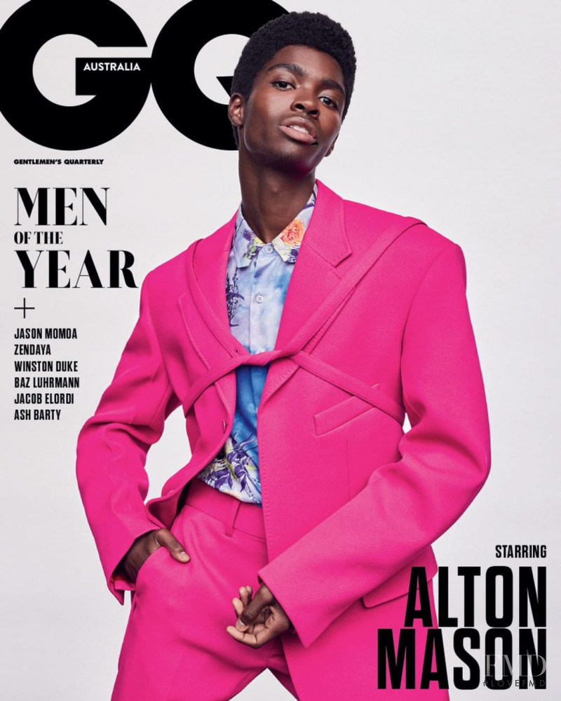 Alton Mason featured on the GQ Australia cover from December 2019