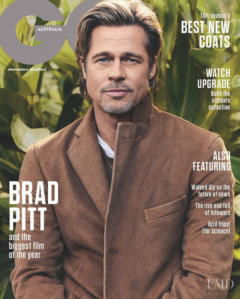 Brad Pitt featured on the GQ Australia cover from July 2019