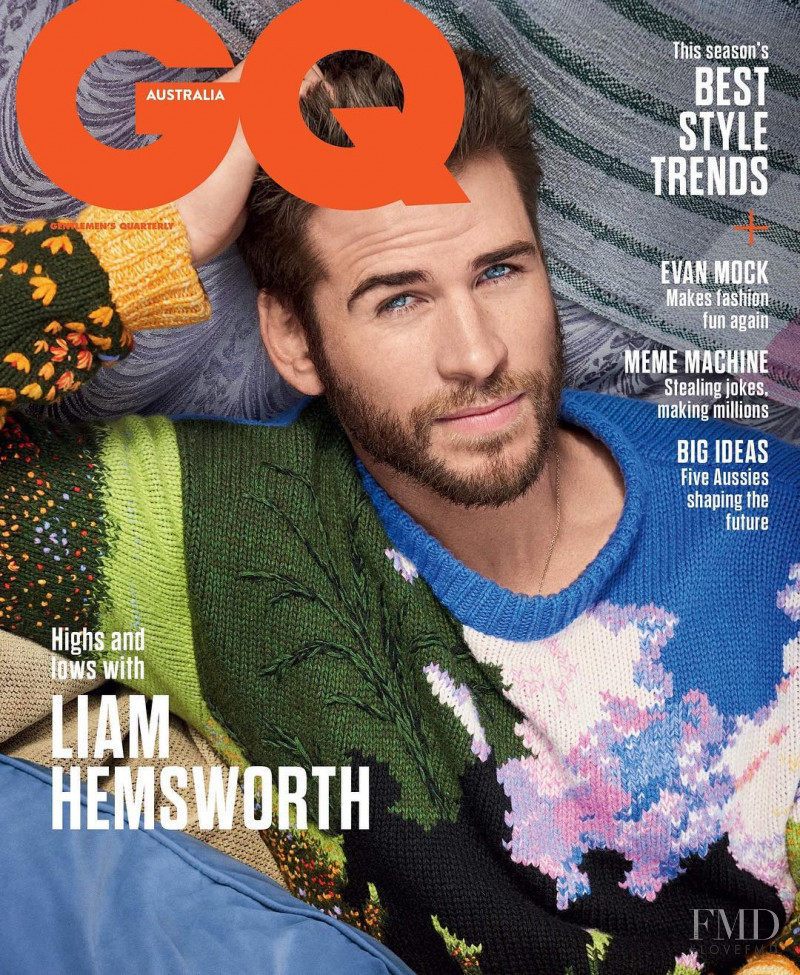 Liam Hemsworth featured on the GQ Australia cover from May 2019