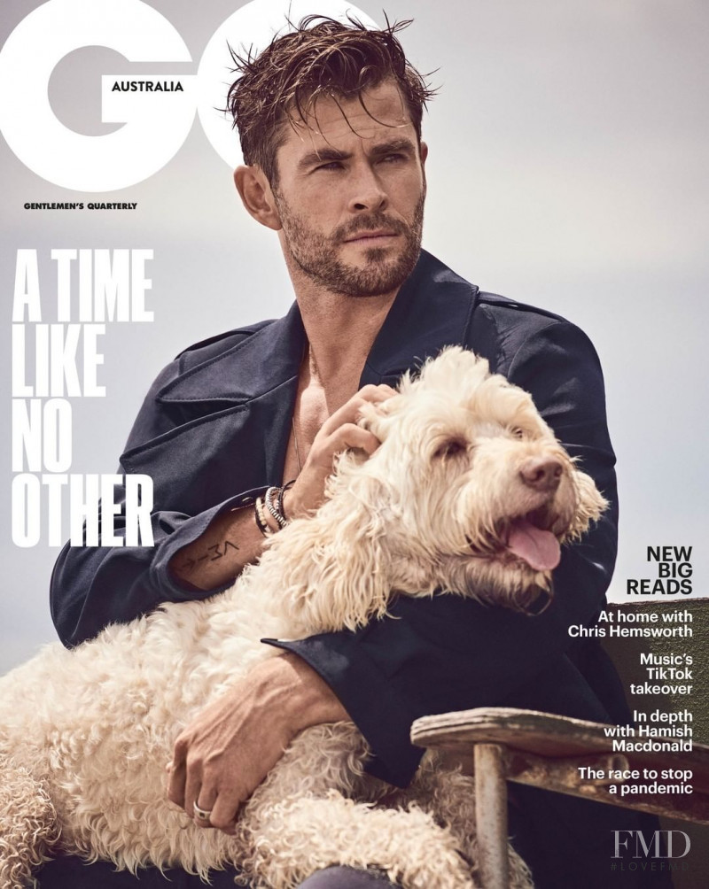 Chris Hemsworth featured on the GQ Australia cover from May 2020