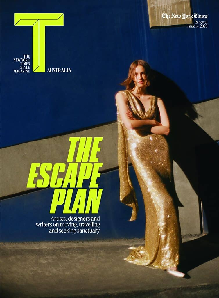 Mali Koopman featured on the T - The New York Times Style - Australia cover from August 2023