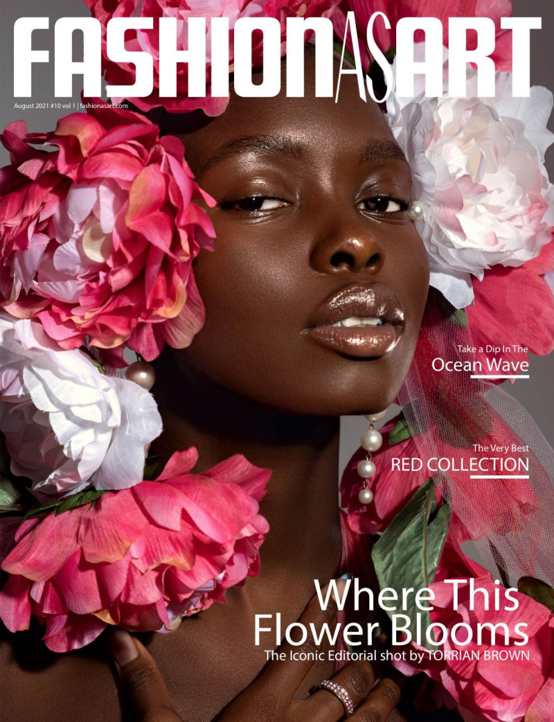  featured on the Fashion As Art cover from August 2021