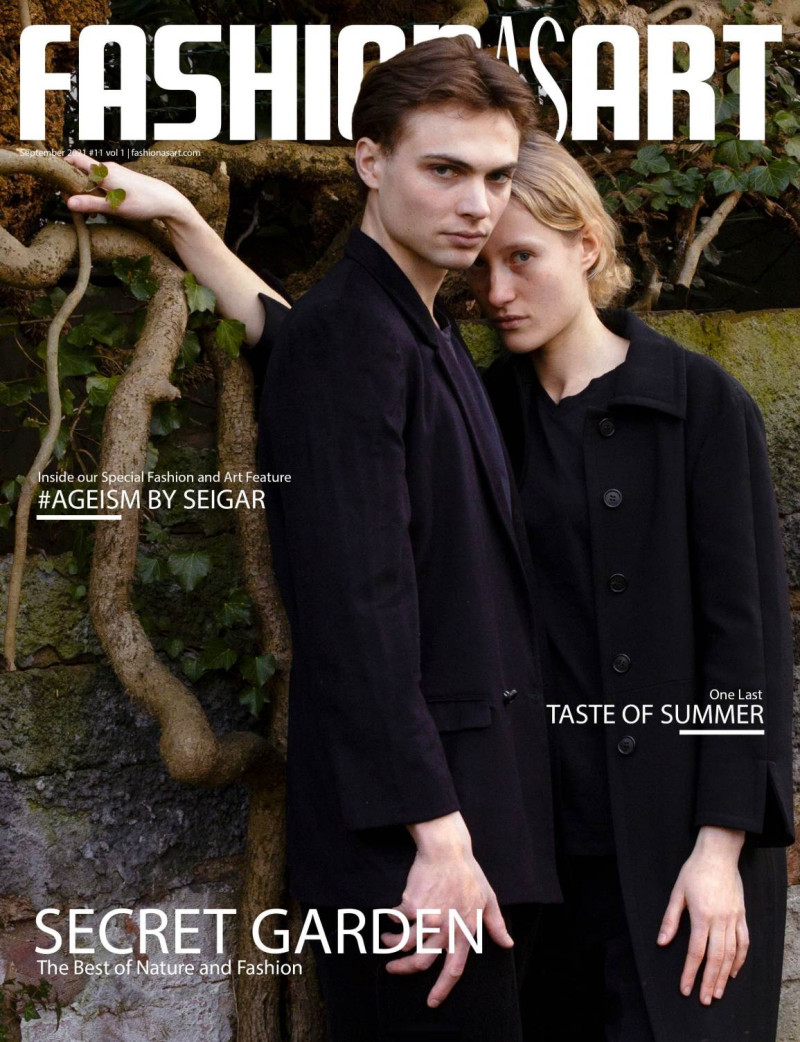 Niels Faessle, Finja Lehmann featured on the Fashion As Art cover from September 2021