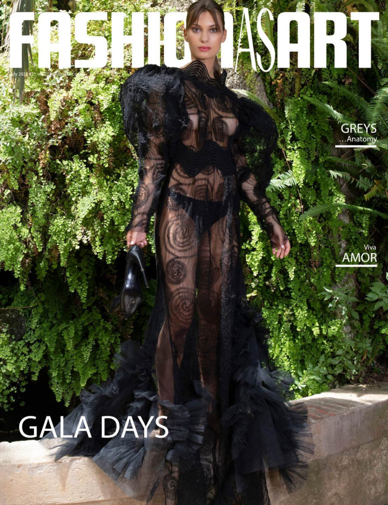  featured on the Fashion As Art cover from July 2022