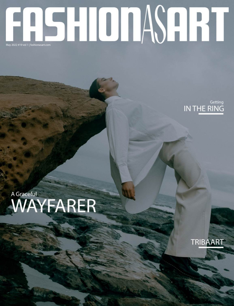 Khrystyna Buderatska featured on the Fashion As Art cover from May 2022