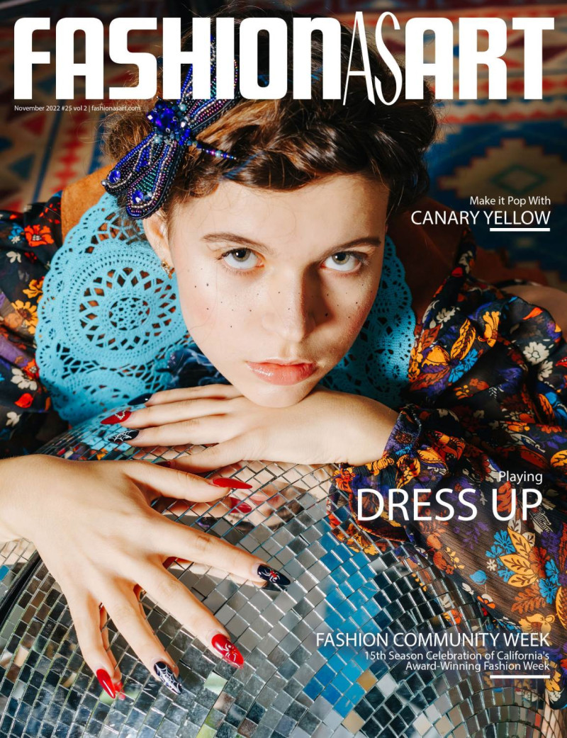  featured on the Fashion As Art cover from November 2022