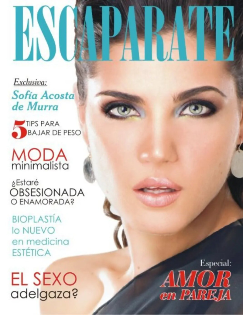 Sofia Acosta de Murra featured on the Escaparate Mexico cover from February 2009