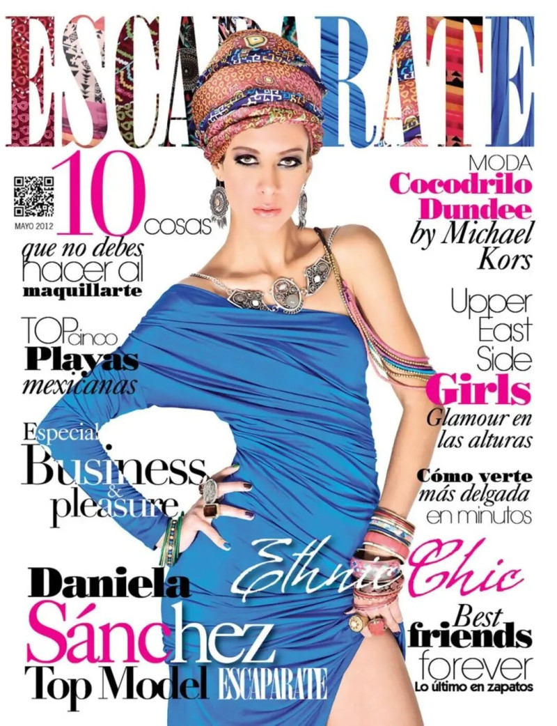 Daniela Sanchez featured on the Escaparate Mexico cover from May 2012