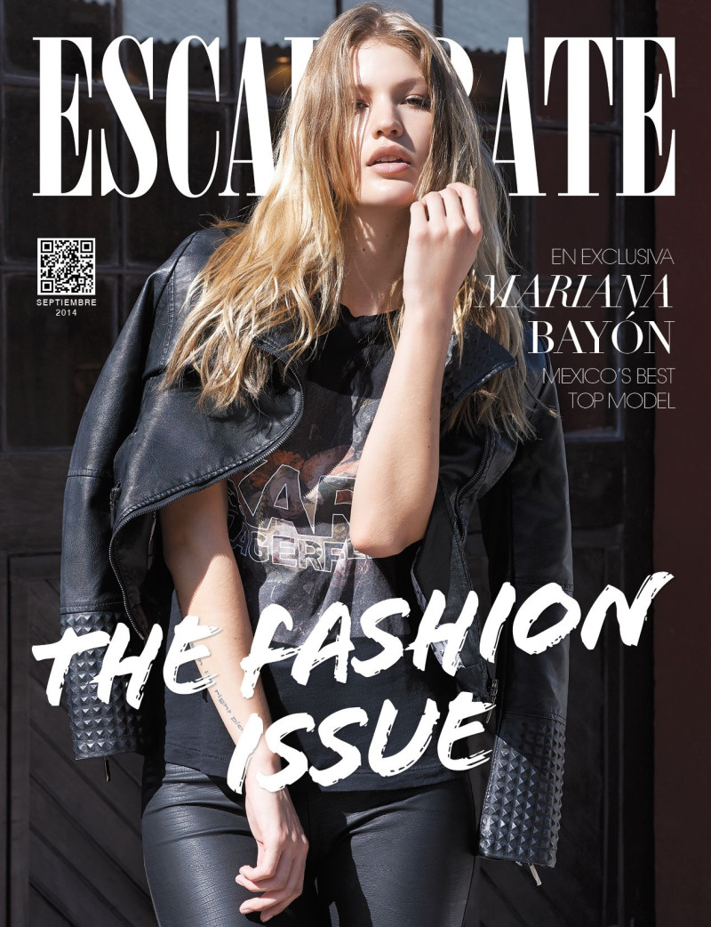 Mariana Bayon featured on the Escaparate Mexico cover from September 2014