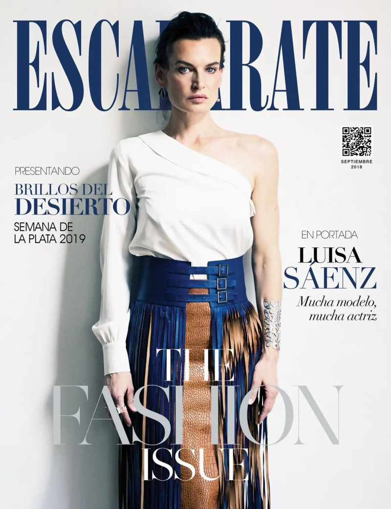 Luisa Saenz featured on the Escaparate Mexico cover from September 2018