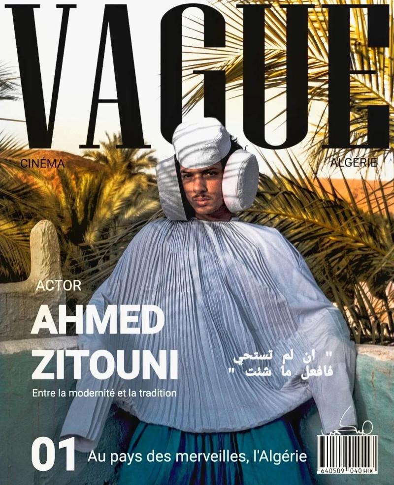 Ahmed Zitouni featured on the VAGUE Algeria cover from September 2023