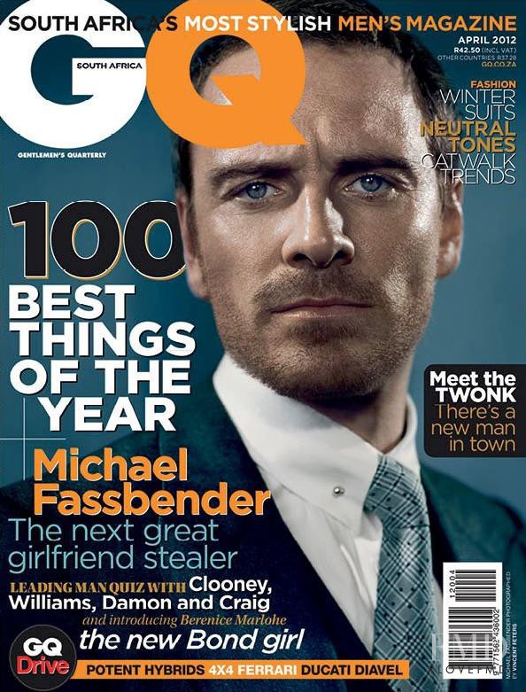 Michael Fassbender featured on the GQ South Africa cover from April 2012