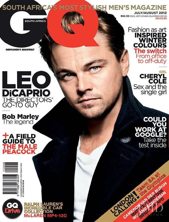Leonardo DiCaprio featured on the GQ South Africa cover from July 2012