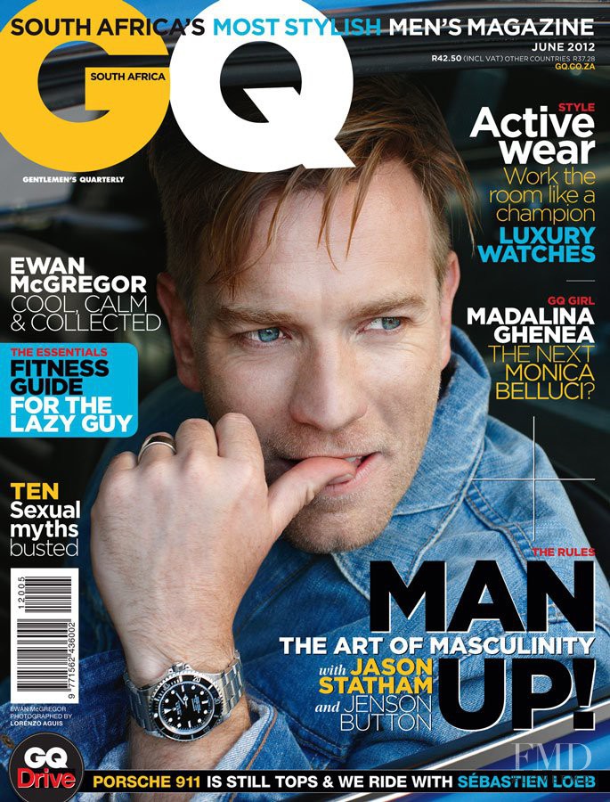 Ewan McGregor featured on the GQ South Africa cover from June 2012