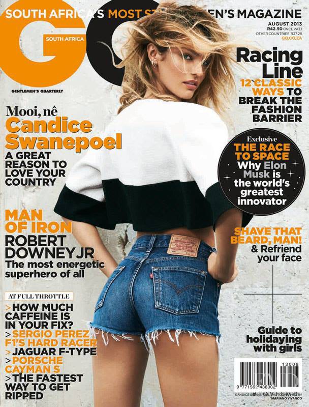 Rosie Huntington-Whiteley featured on the GQ South Africa cover from August 2013