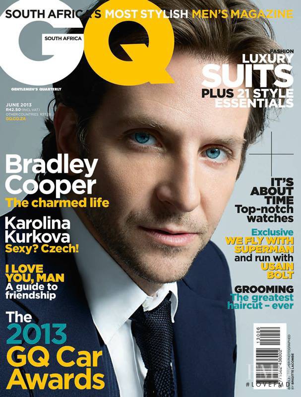 Bradley Cooper featured on the GQ South Africa cover from June 2013