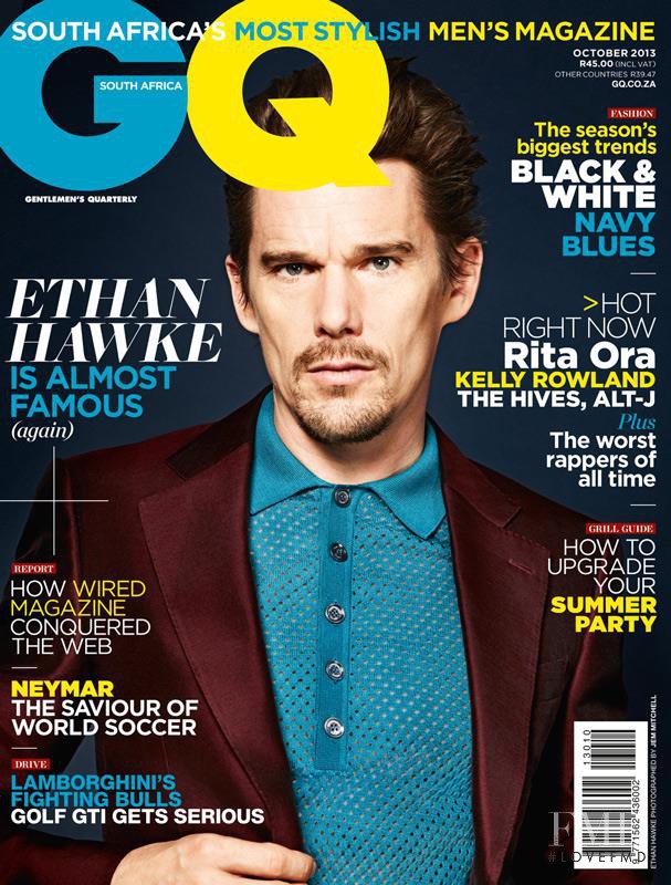 Ethan Hawke featured on the GQ South Africa cover from October 2013