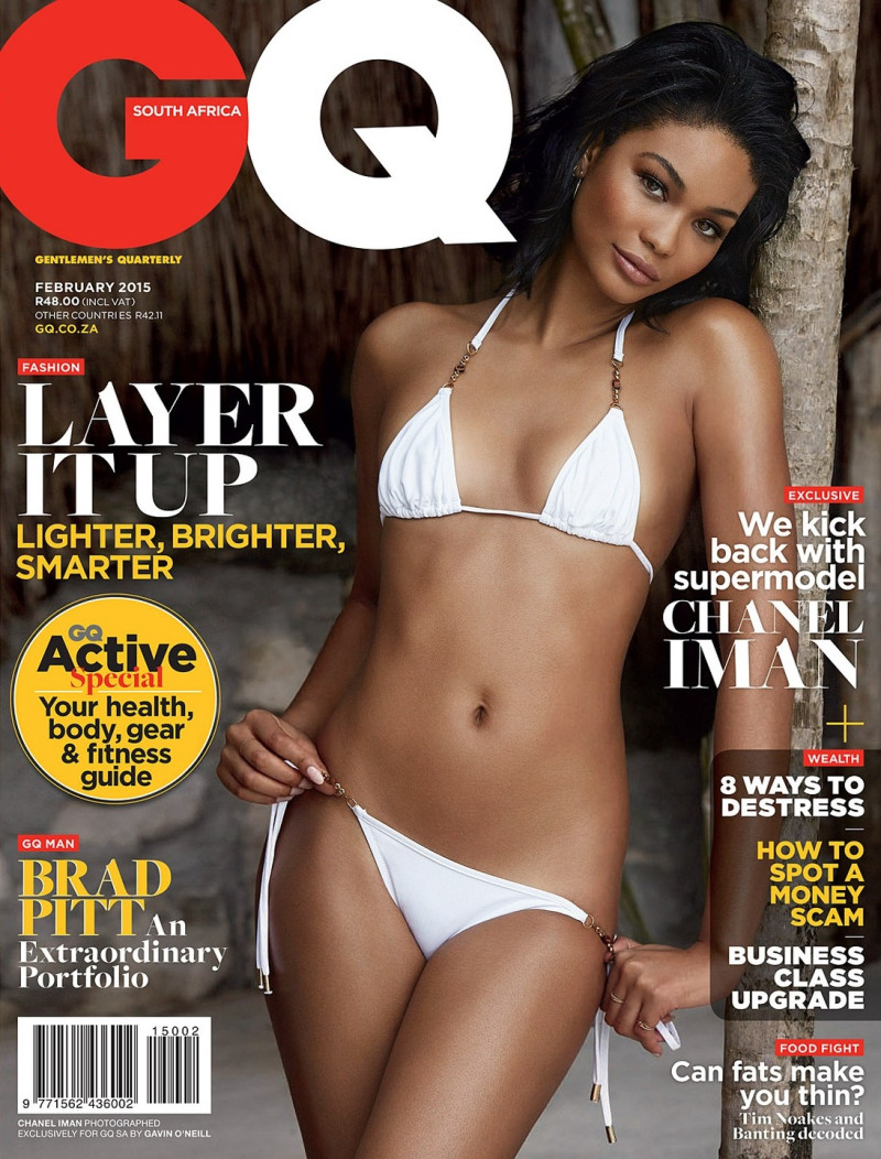 Chanel Iman featured on the GQ South Africa cover from February 2015