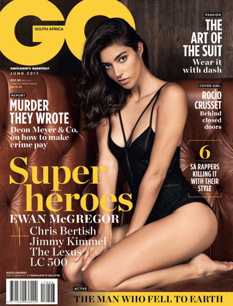 Rocio Crusset featured on the GQ South Africa cover from June 2017