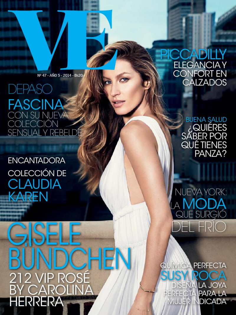 Gisele Bundchen featured on the VE cover from February 2014