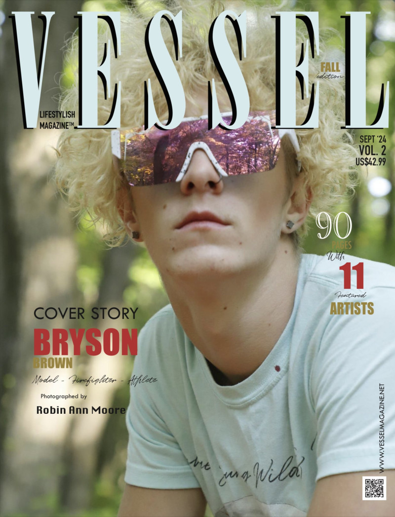 Bryson Brown featured on the VESSEL Lifestylish Magazine cover from September 2024