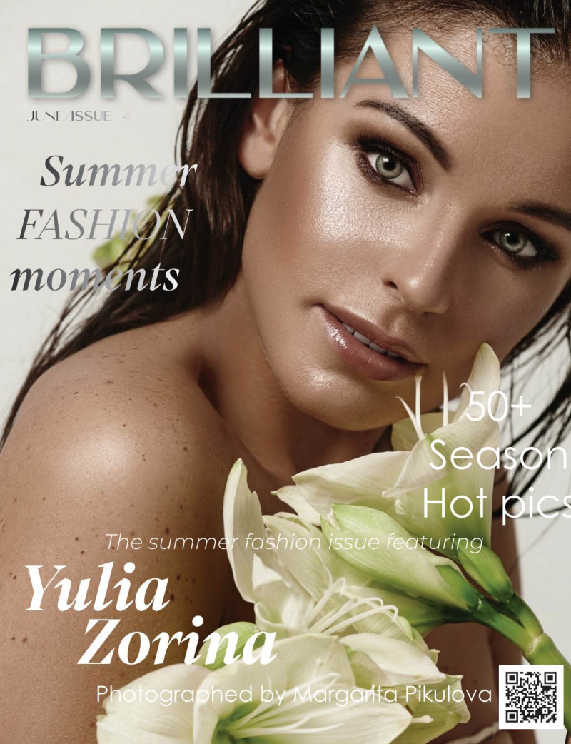 Yulia Zorina featured on the Brilliant Magazine cover from June 2022