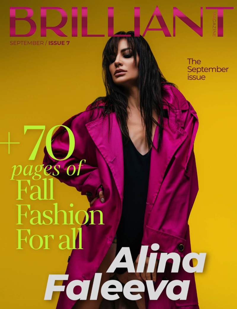 Alina Faleeva featured on the Brilliant Magazine cover from September 2022