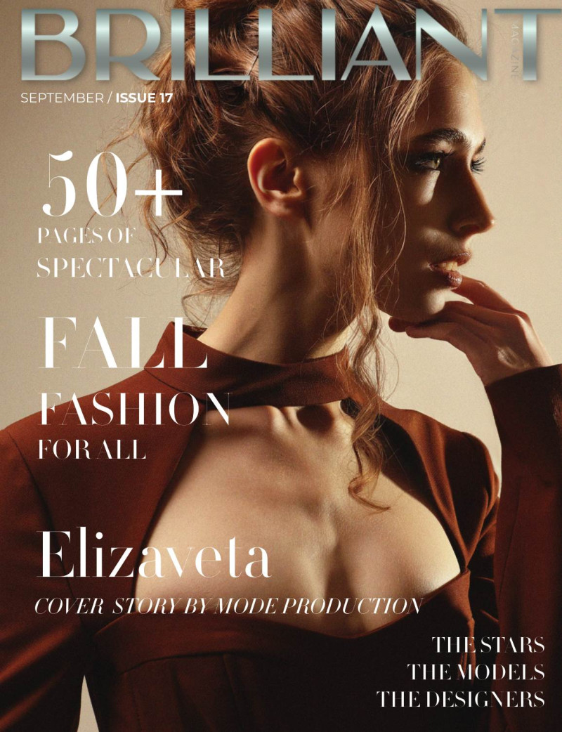 Elizabeta featured on the Brilliant Magazine cover from September 2023